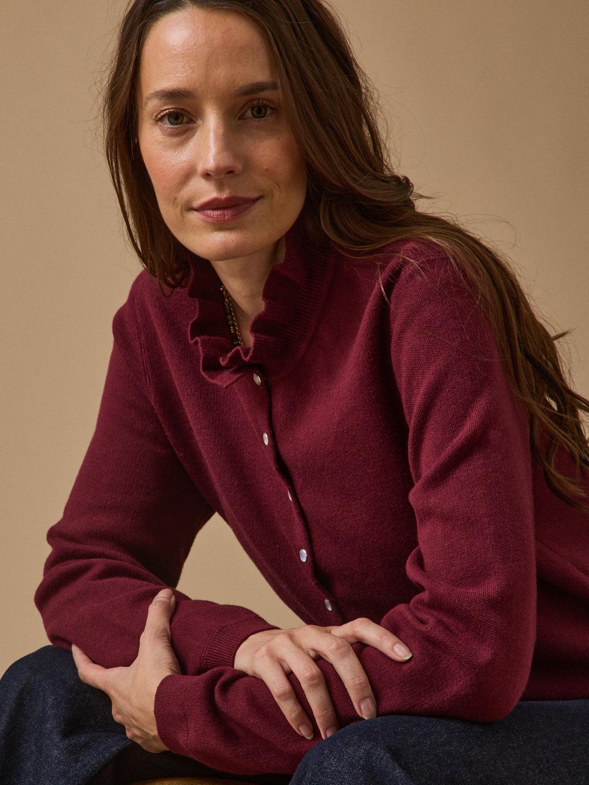 Gilet femme coton biologique et cachemire