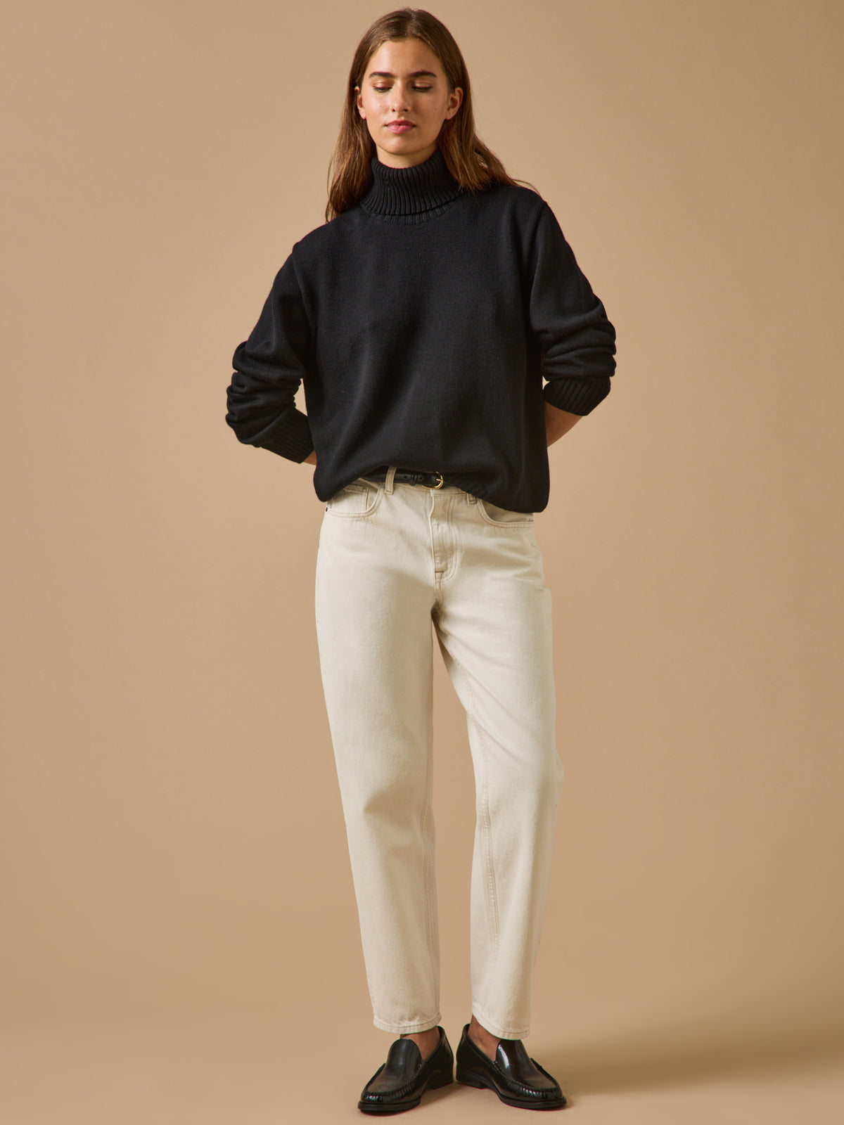 Pull col roulé femme laine mérinos - Cyrillus X les 3 Tricoteurs