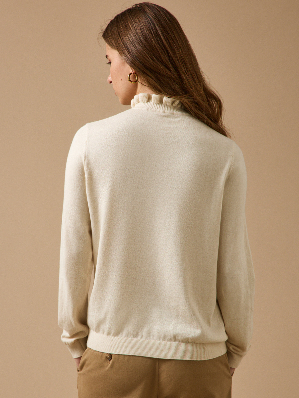 Pull femme coton et laine mérinos RWS*