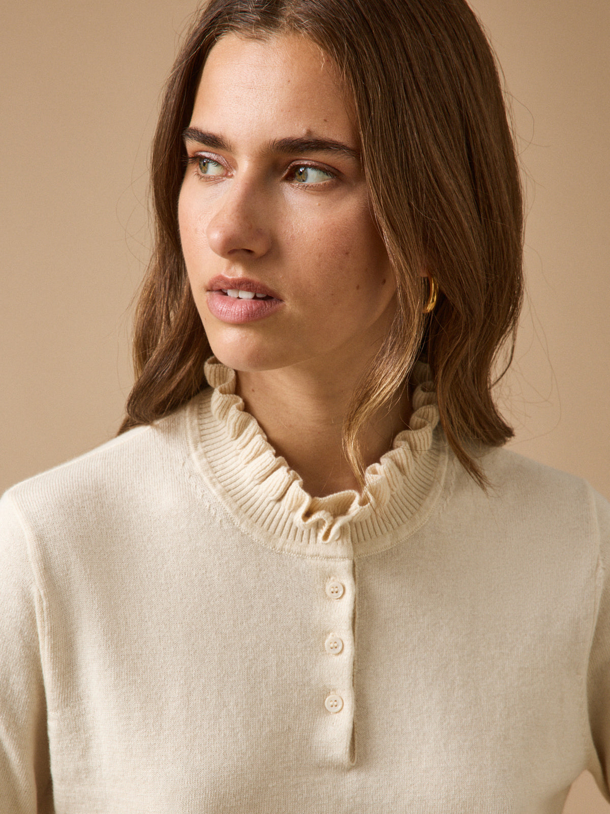 Pull femme coton et laine mérinos RWS*