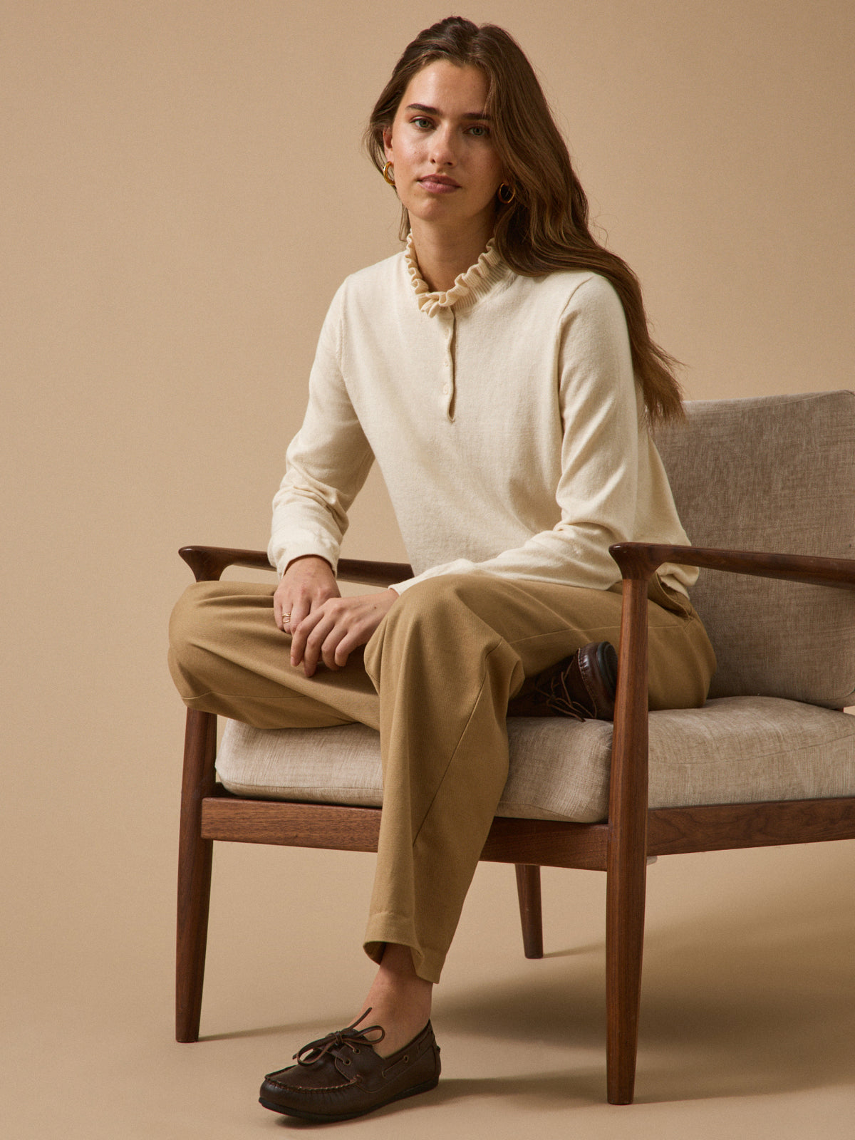 Pull femme coton et laine mérinos RWS*