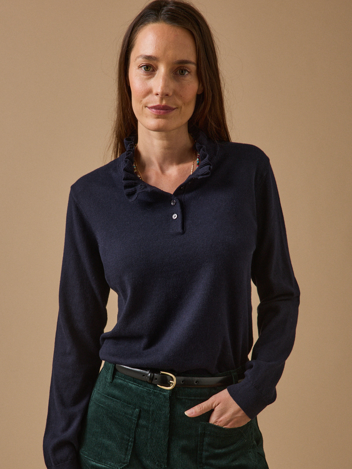 Pull femme coton et laine mérinos RWS*