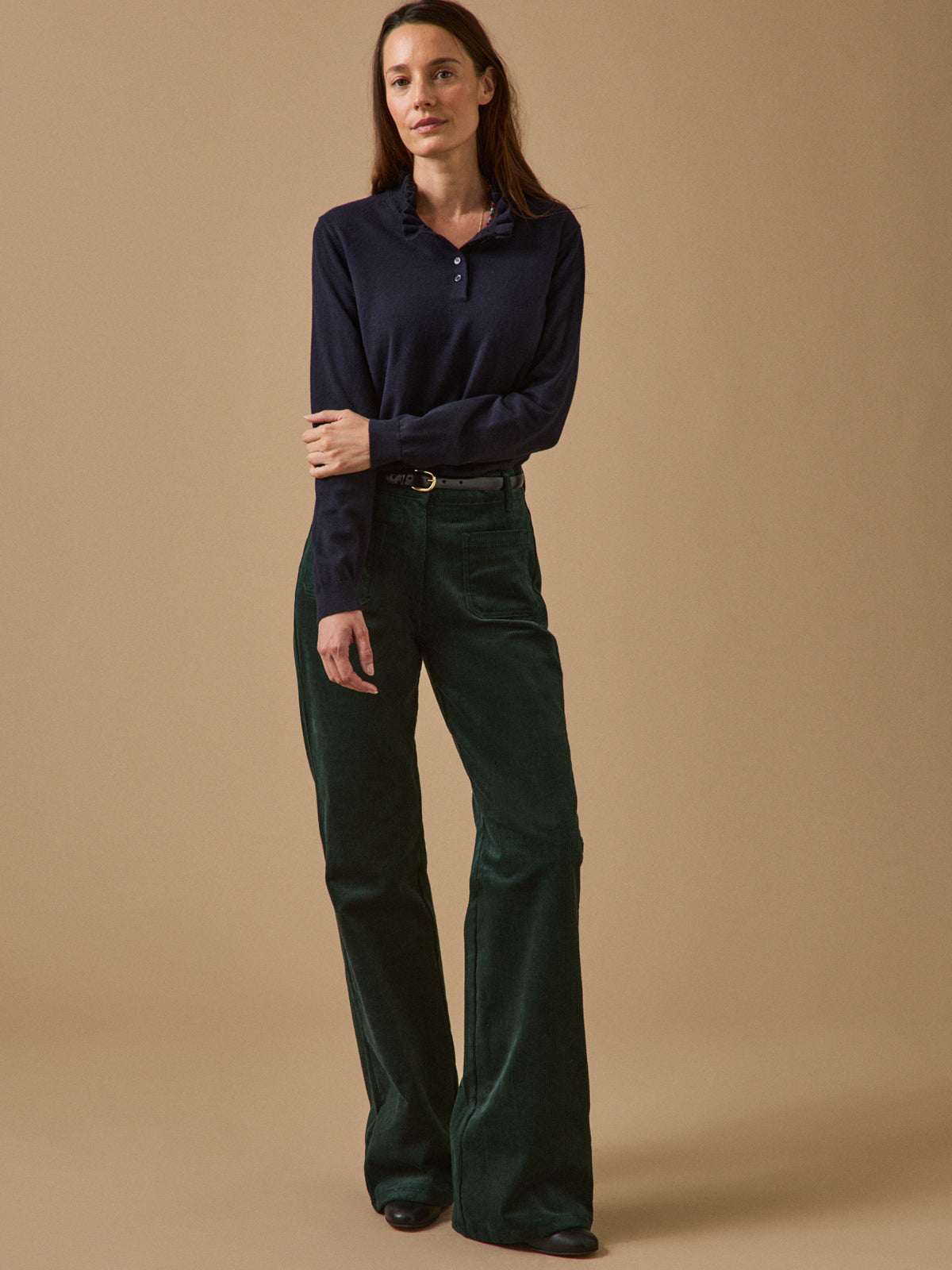Pull femme coton et laine mérinos RWS*
