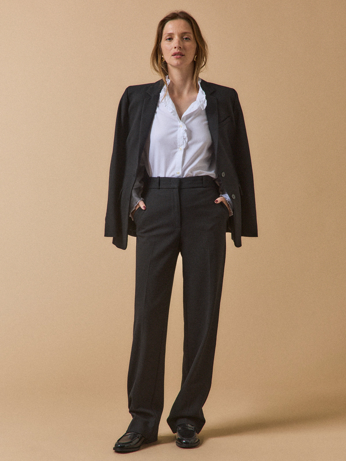 Pantalon droit tailleur femme Alma