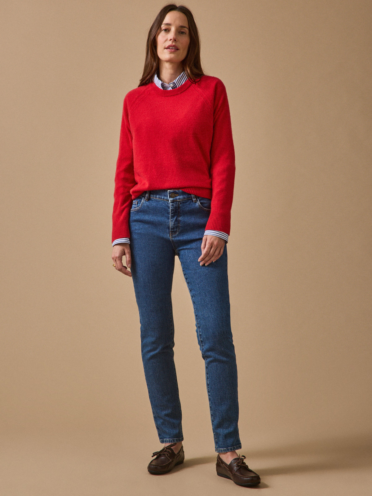 Women's slim-leg organic cotton Aurelie jeans