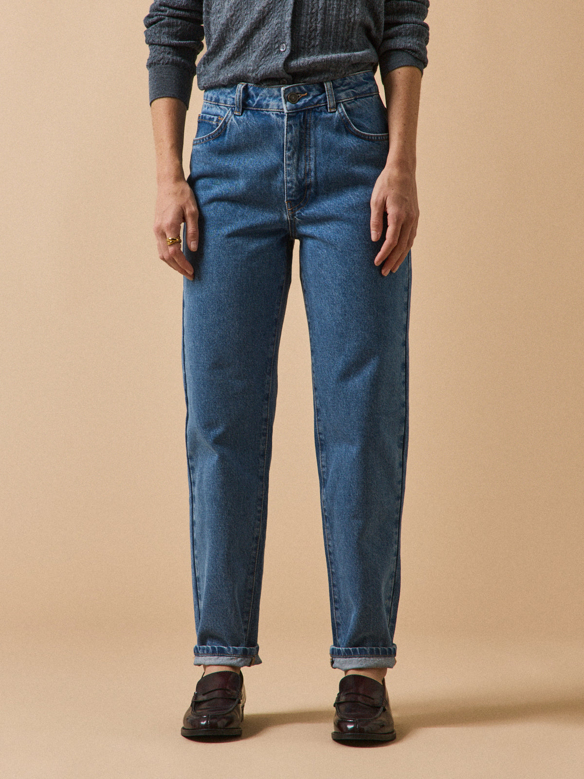 Jean mom femme Claire coton biologique