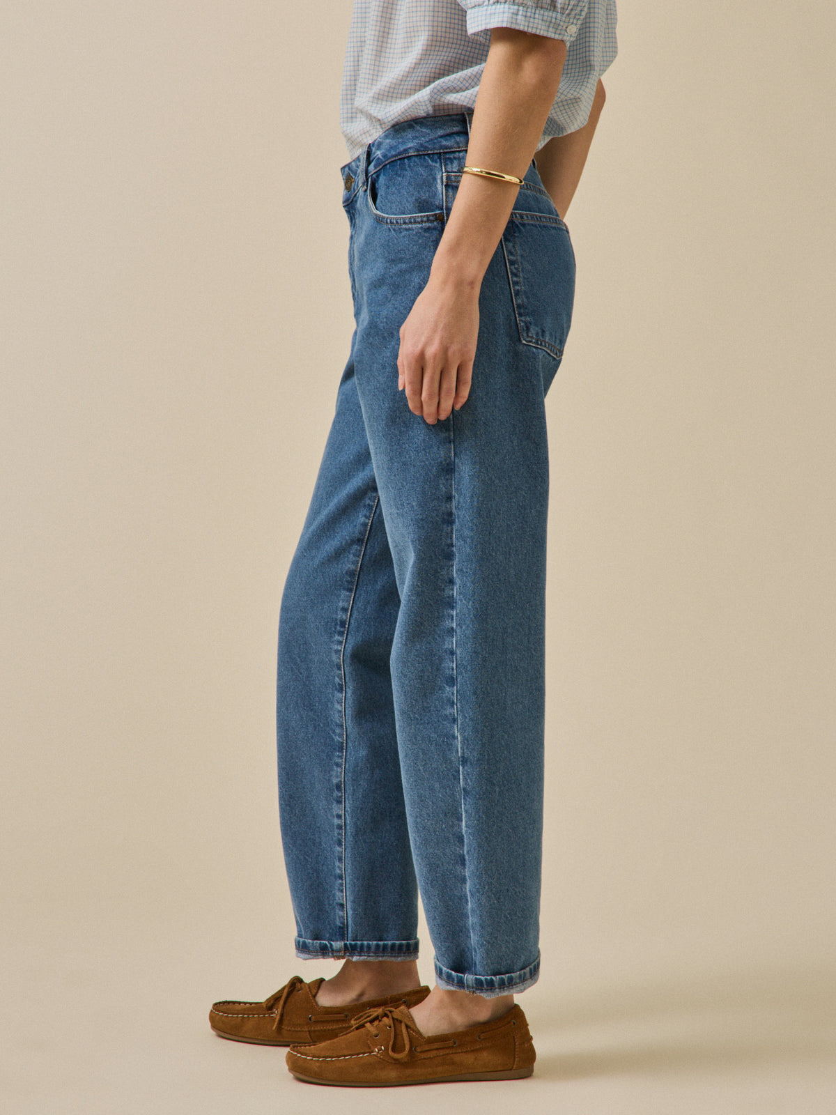 Jean mom femme Claire coton biologique