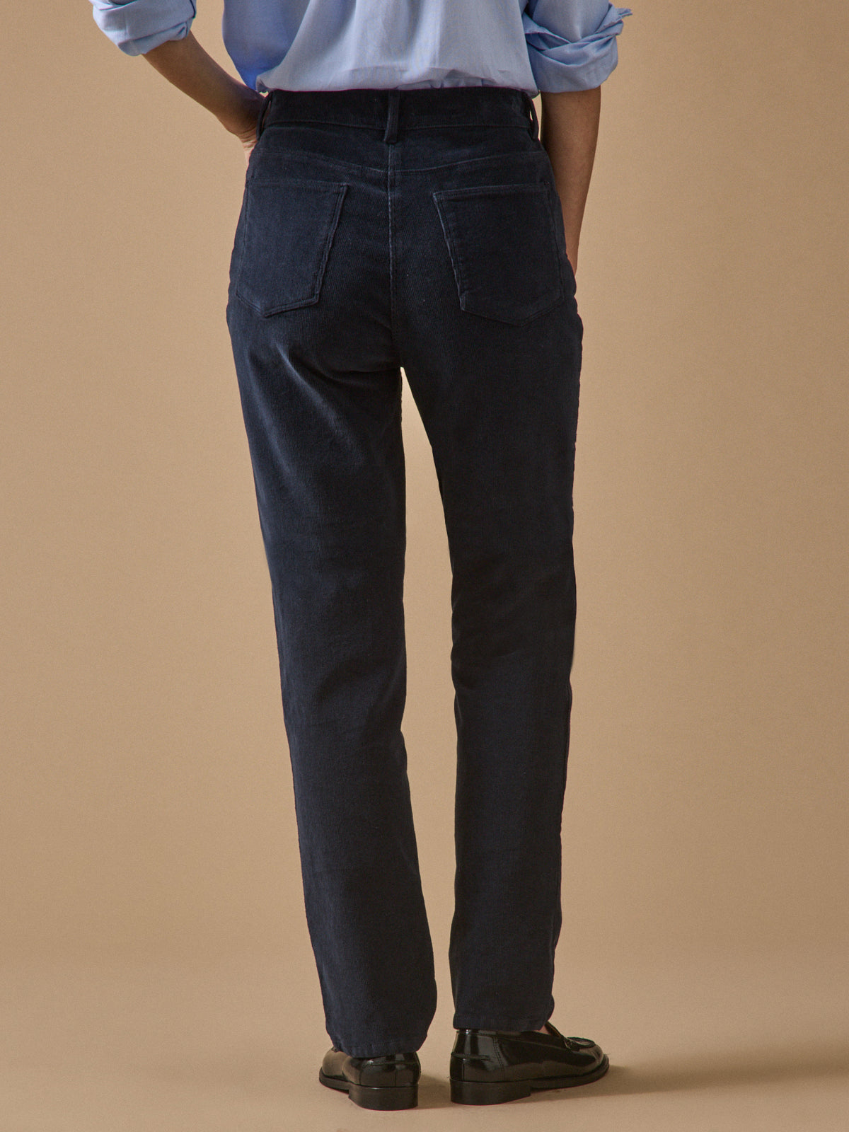 Women's Chloe slim-fit needlecord trousers