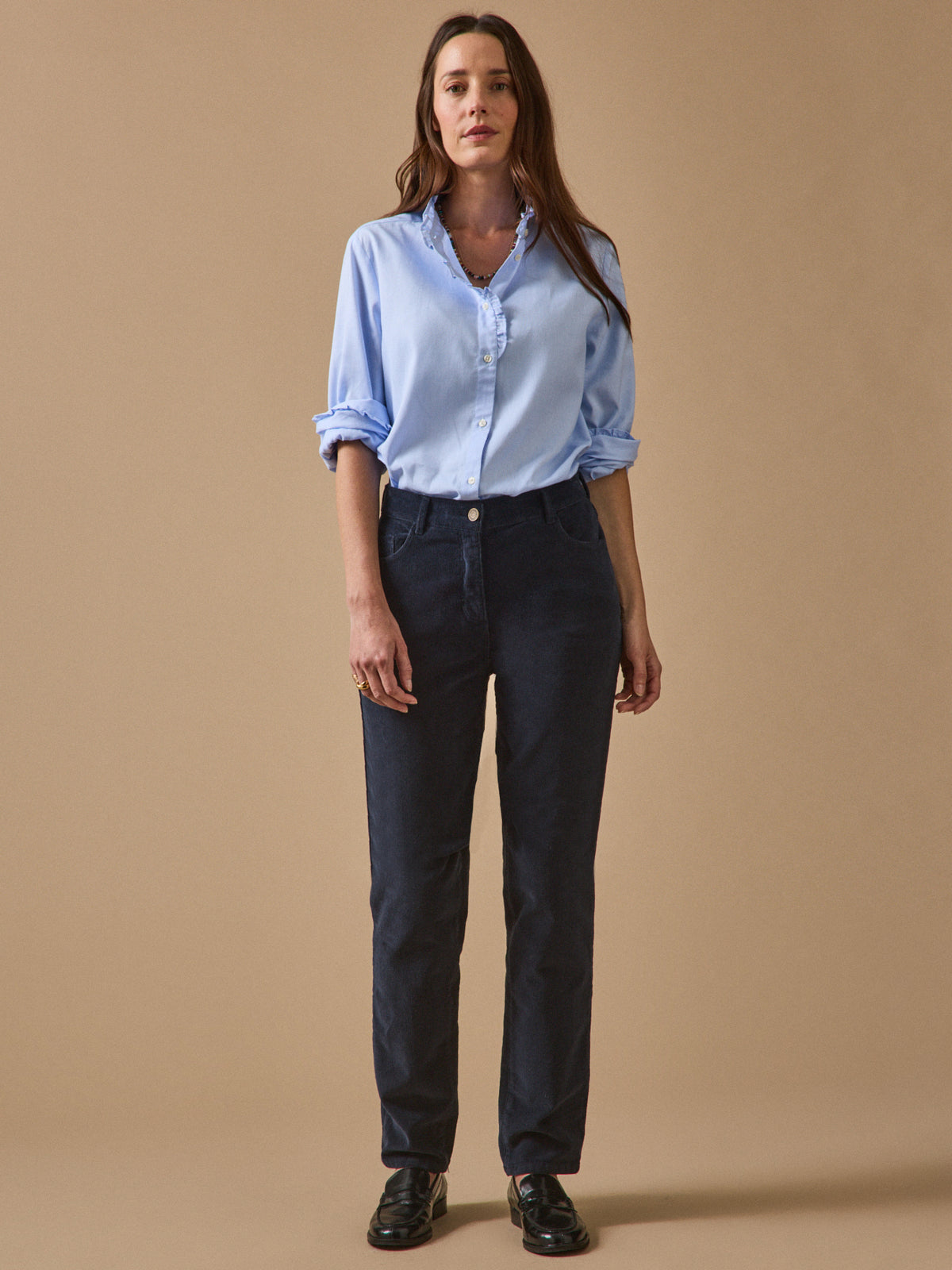 Women's Chloe slim-fit needlecord trousers
