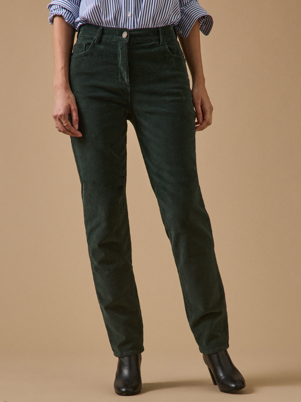 Women's Chloe slim-fit needlecord trousers