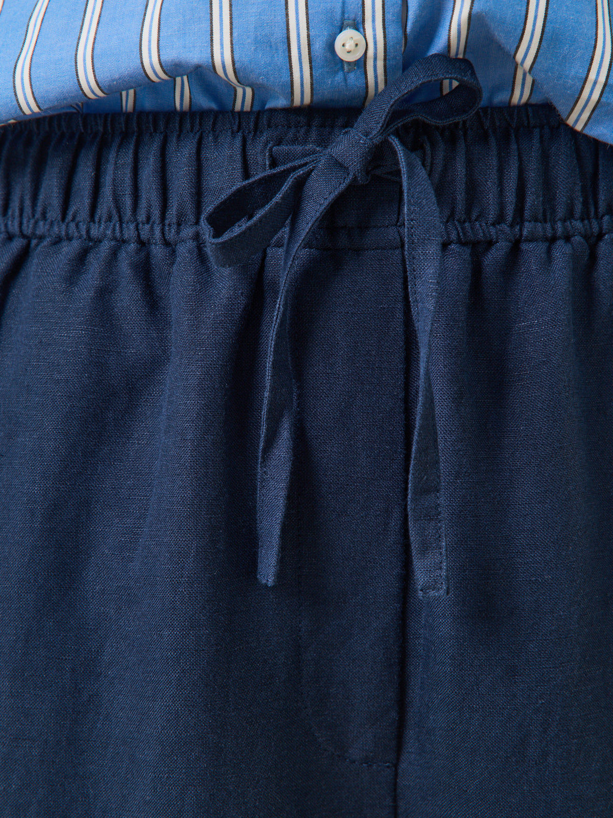 Pantalon droit lin et viscose femme Agathe