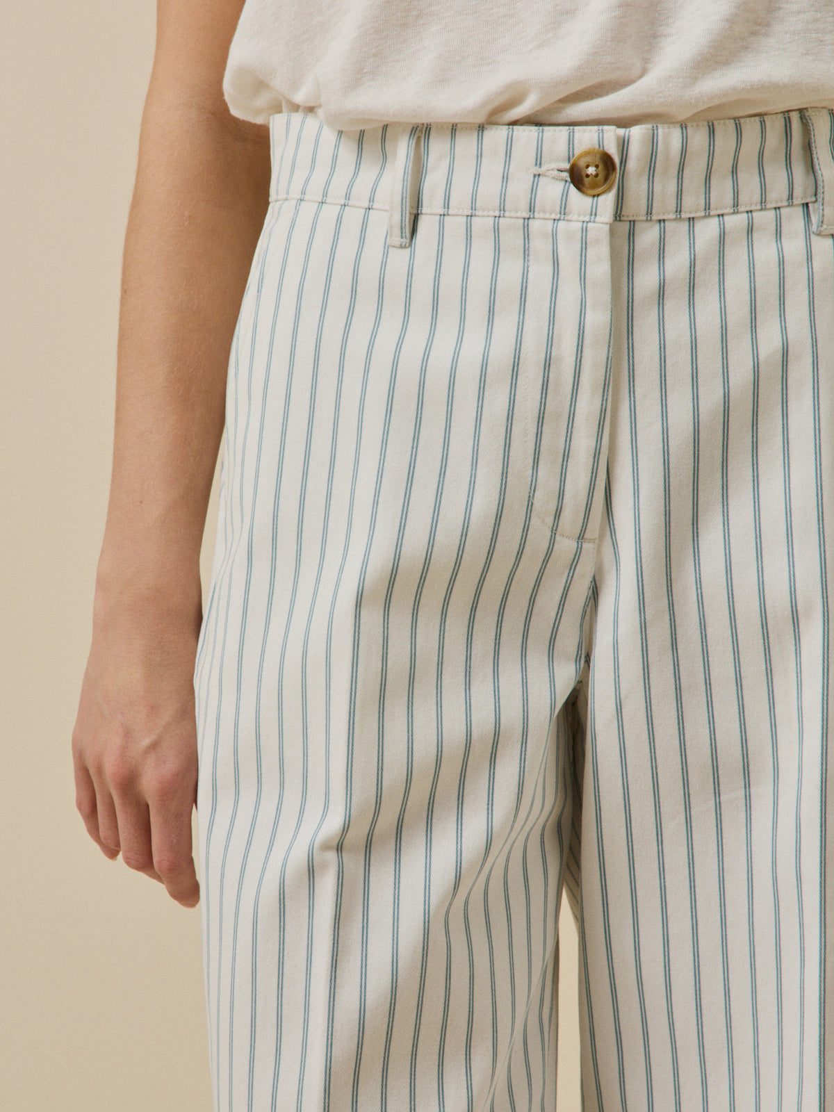 Women's striped wide-leg Clara trousers
