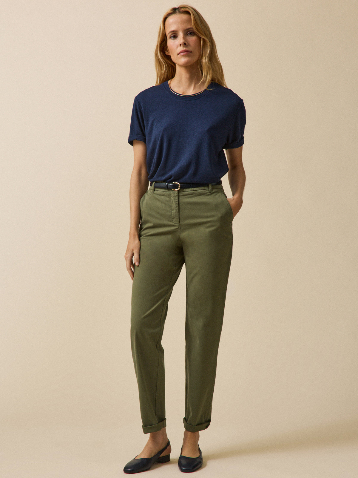 Pantalon chino femme coton biologique Noemie