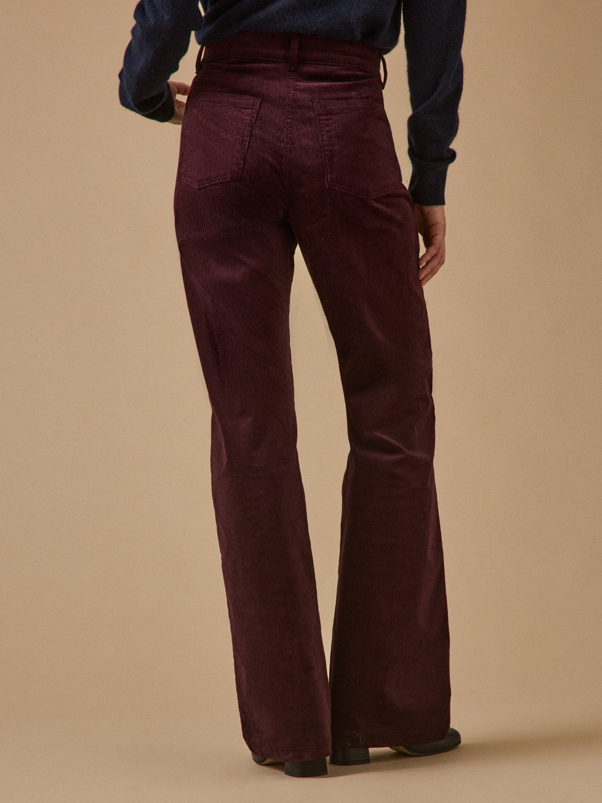 Women's Suzanne flared velour trousers
