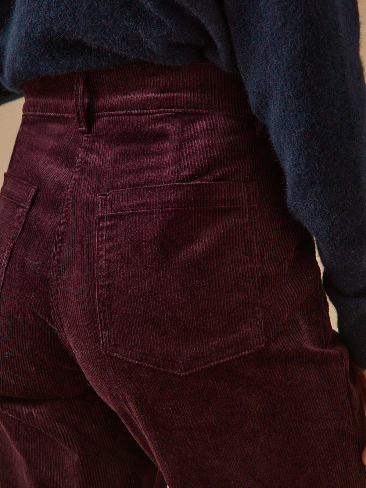 Women's Suzanne flared velour trousers