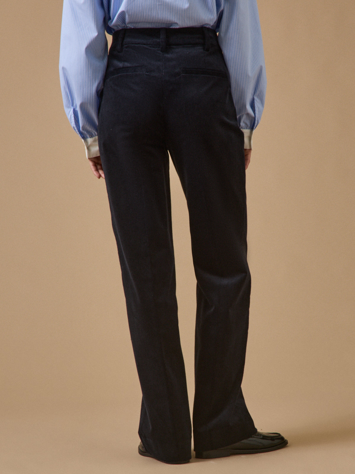 Pantalon large velours femme Juliette