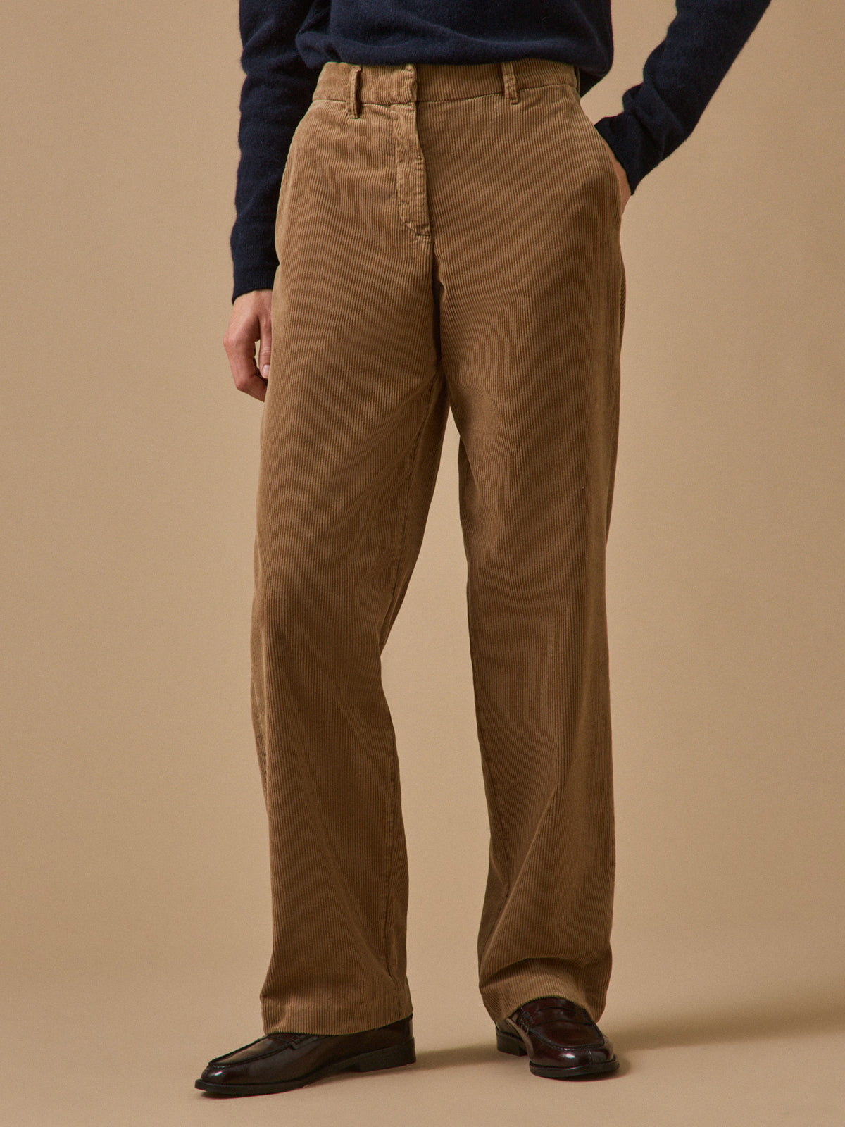 Pantalon chino velours femme Marina