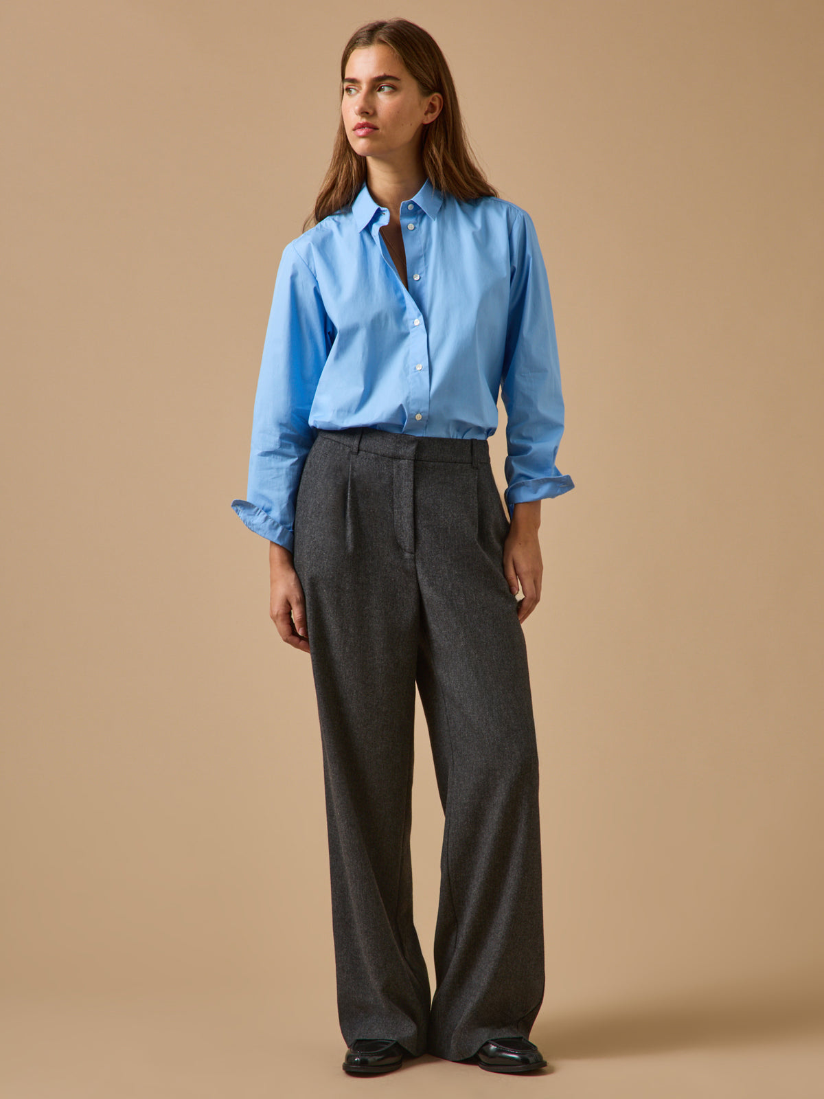 Pantalon flanelle chevron femme Aglaé