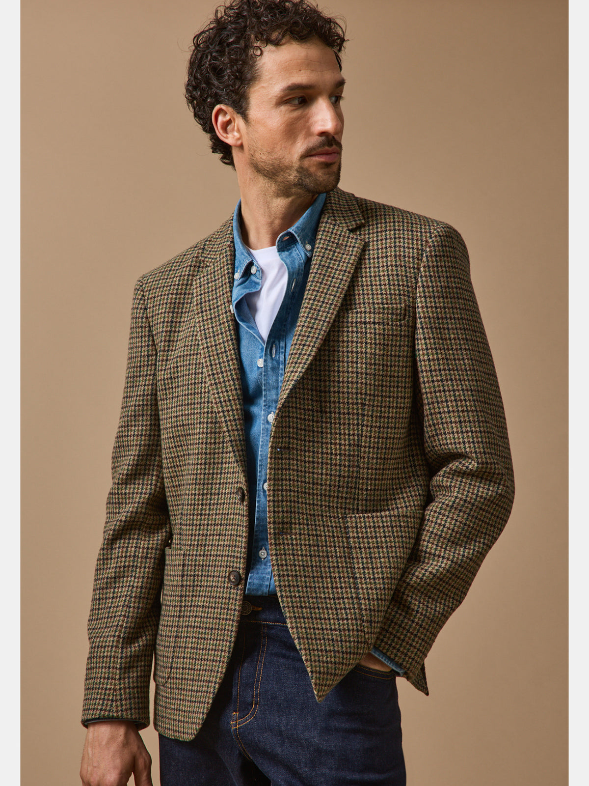 Blazer twill homme