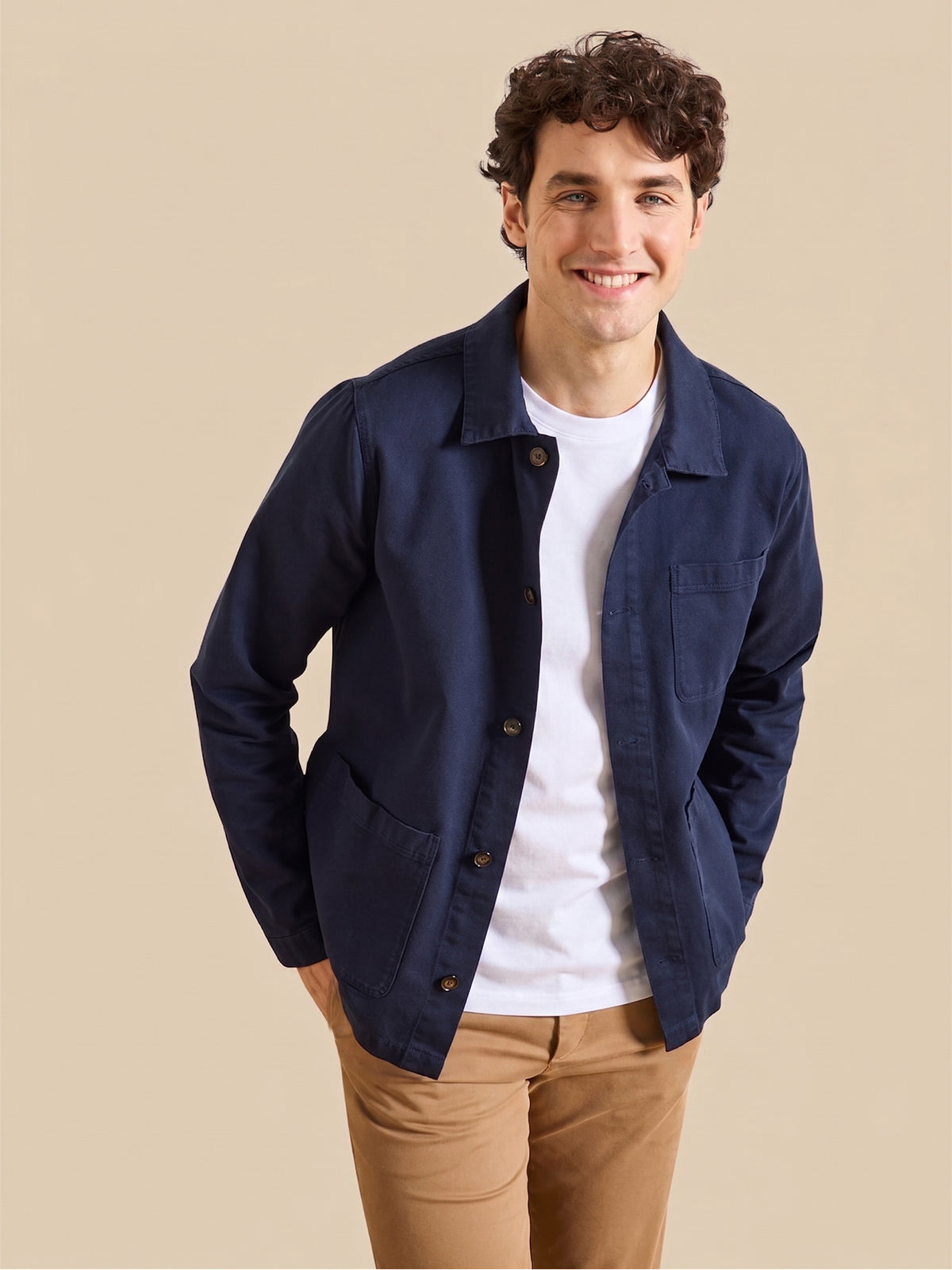 Veste worker homme twill coton recyclé