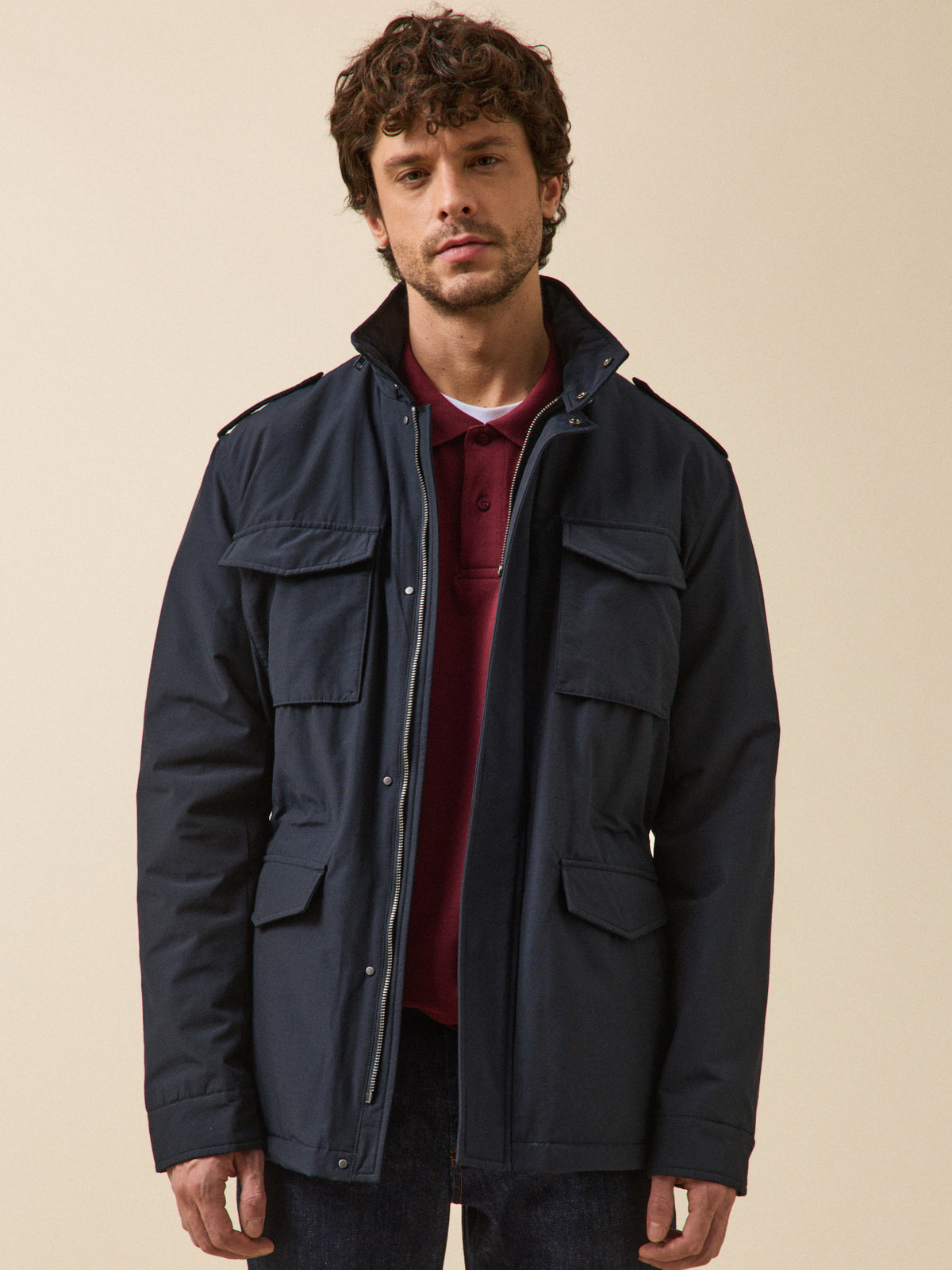 Men's padded safari jacket