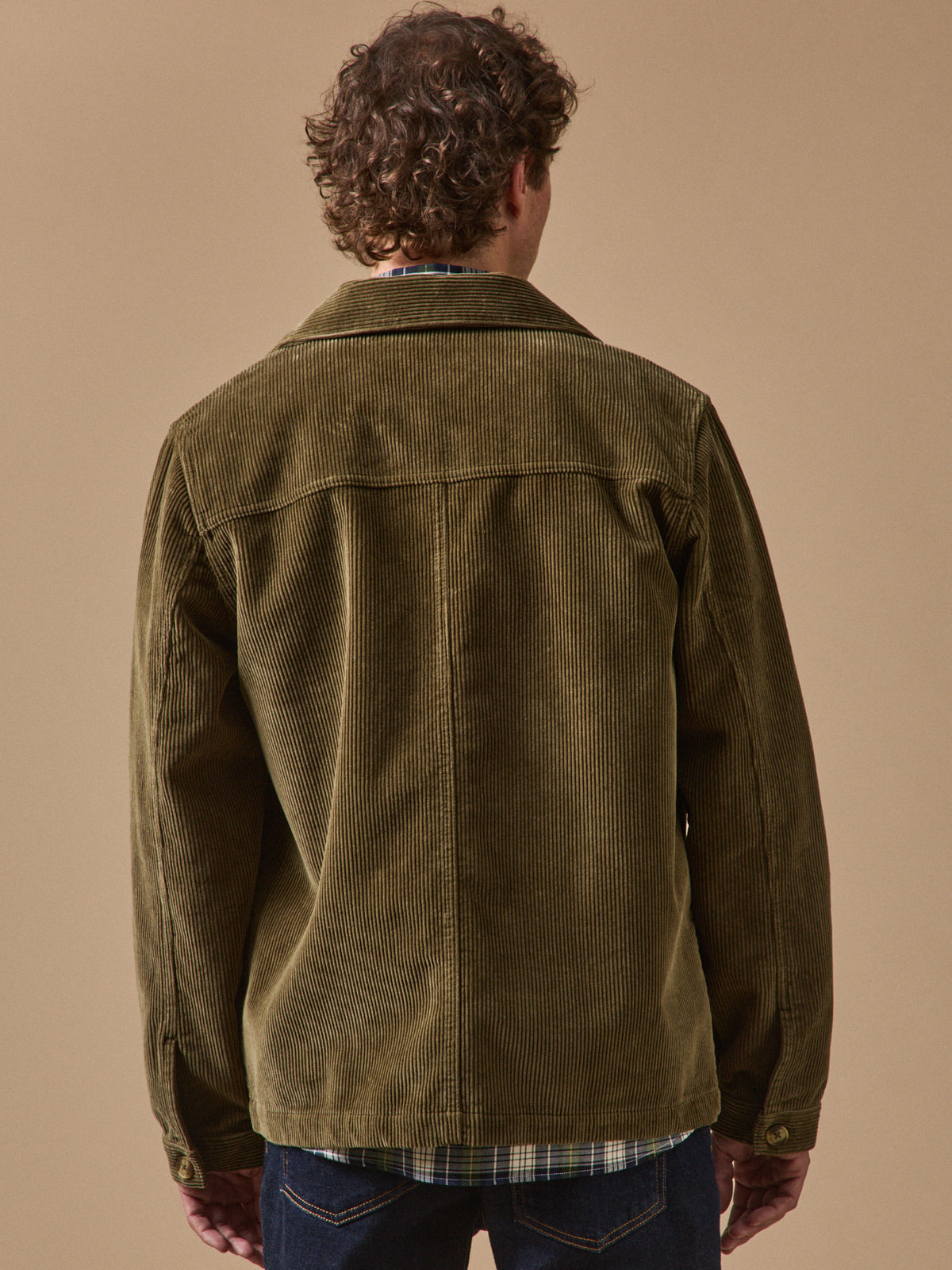 Men's corduroy utility-style jacket