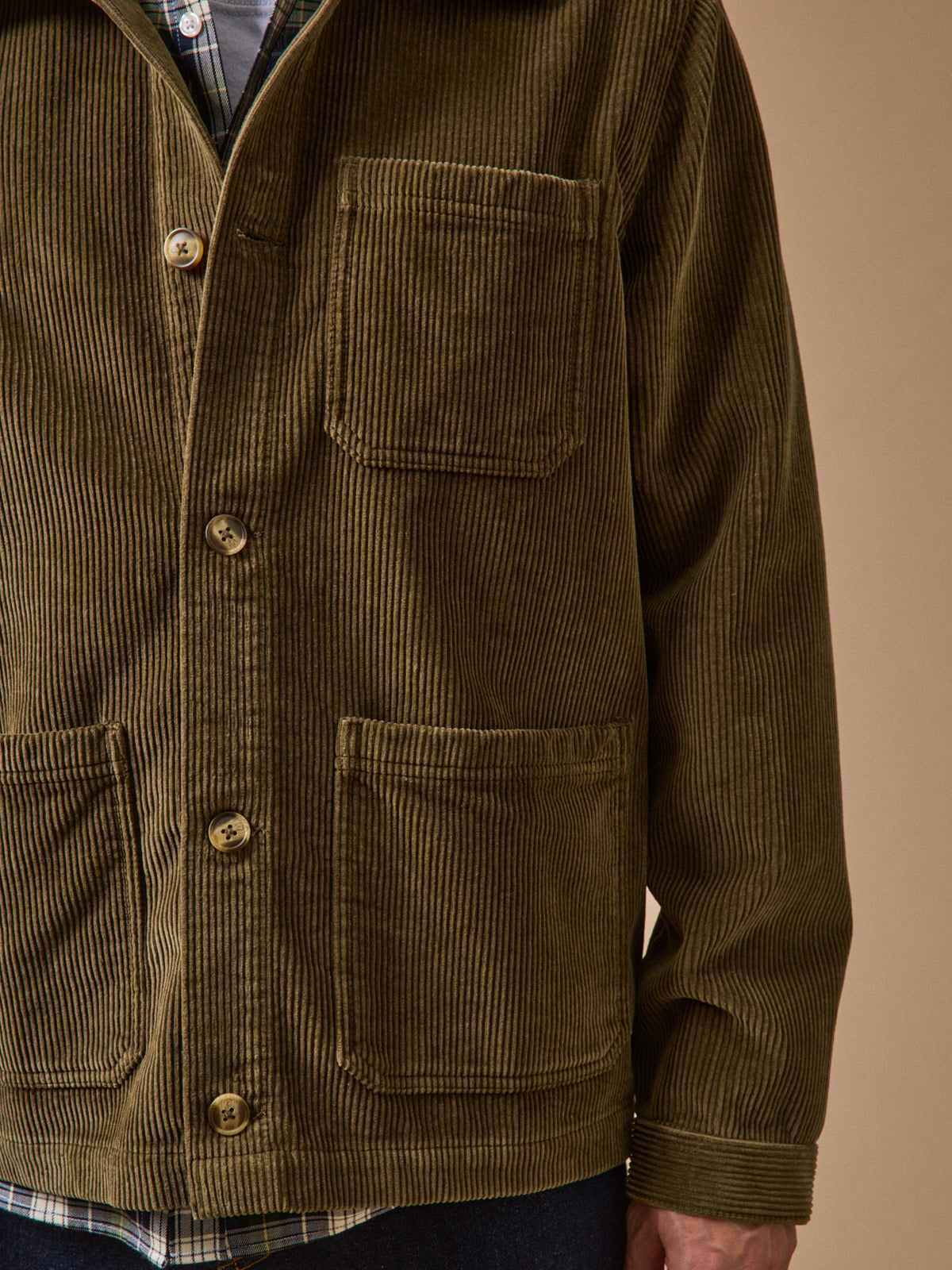 Men's corduroy utility-style jacket