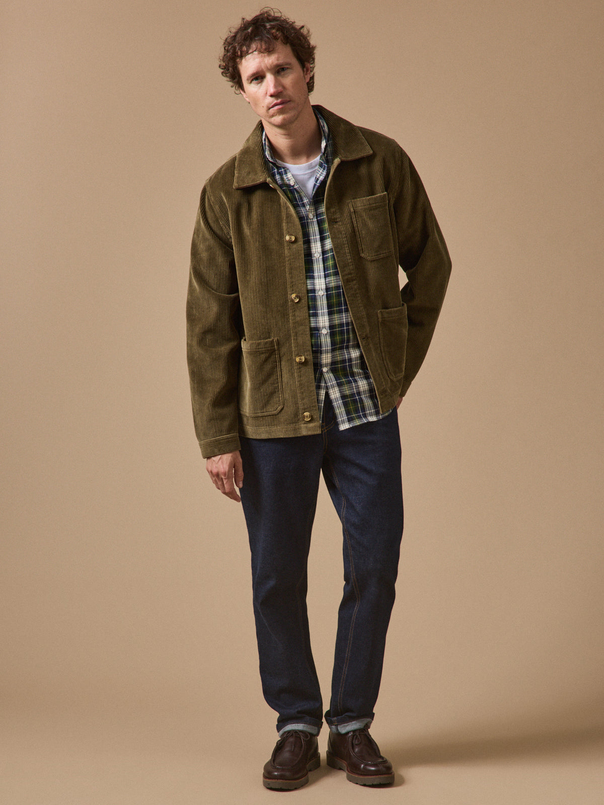 Men's corduroy utility-style jacket