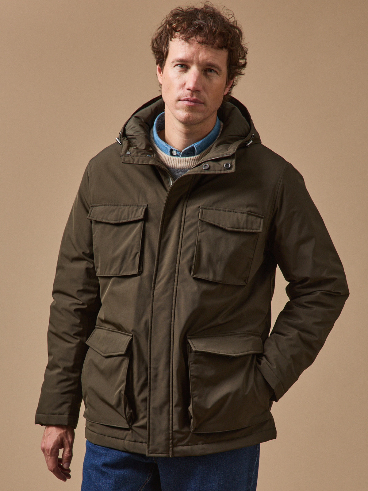 Parka courte homme