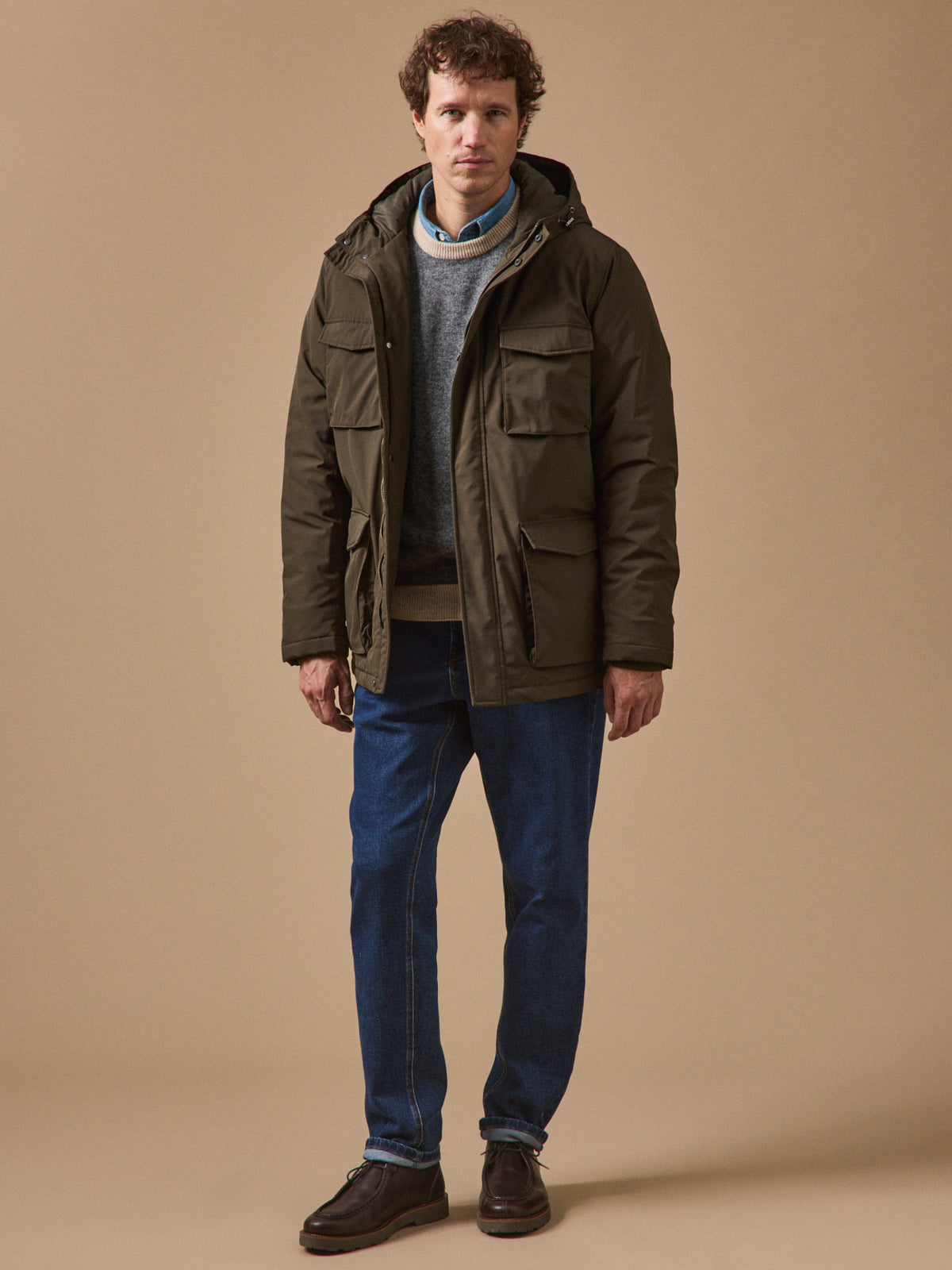 Parka courte homme