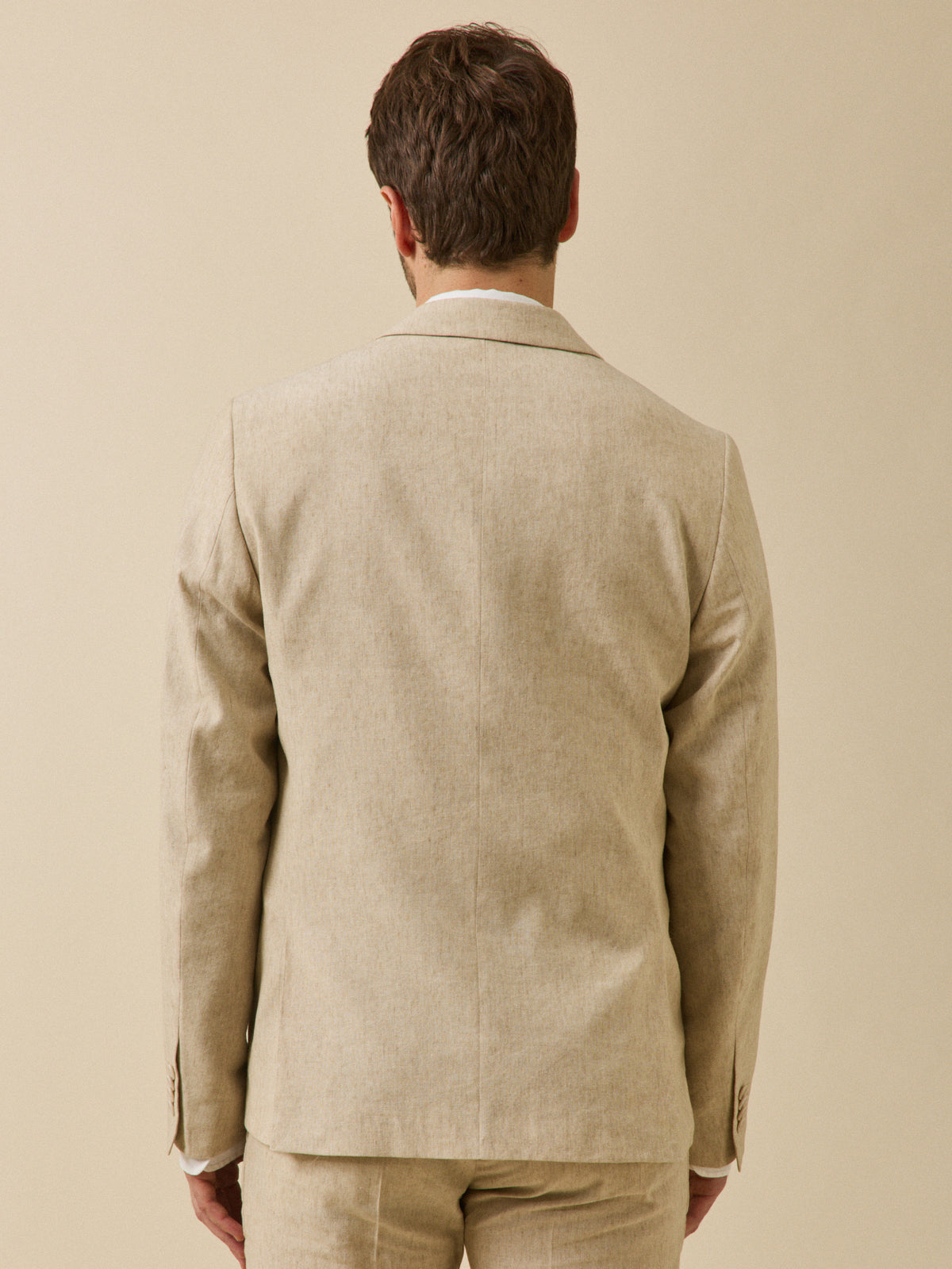 Men's suit jacket in linen blend