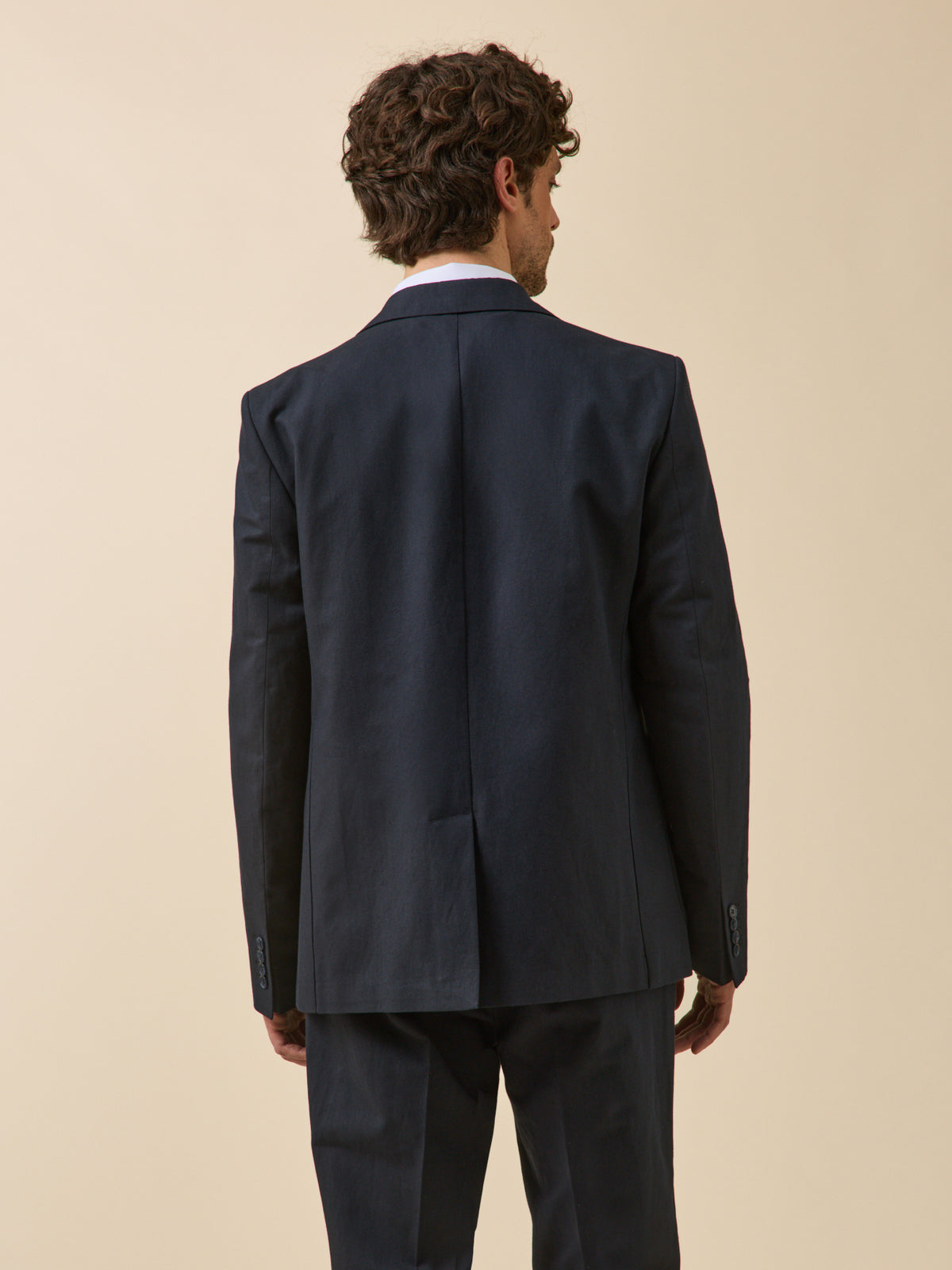 Veste de costume homme coton et lin