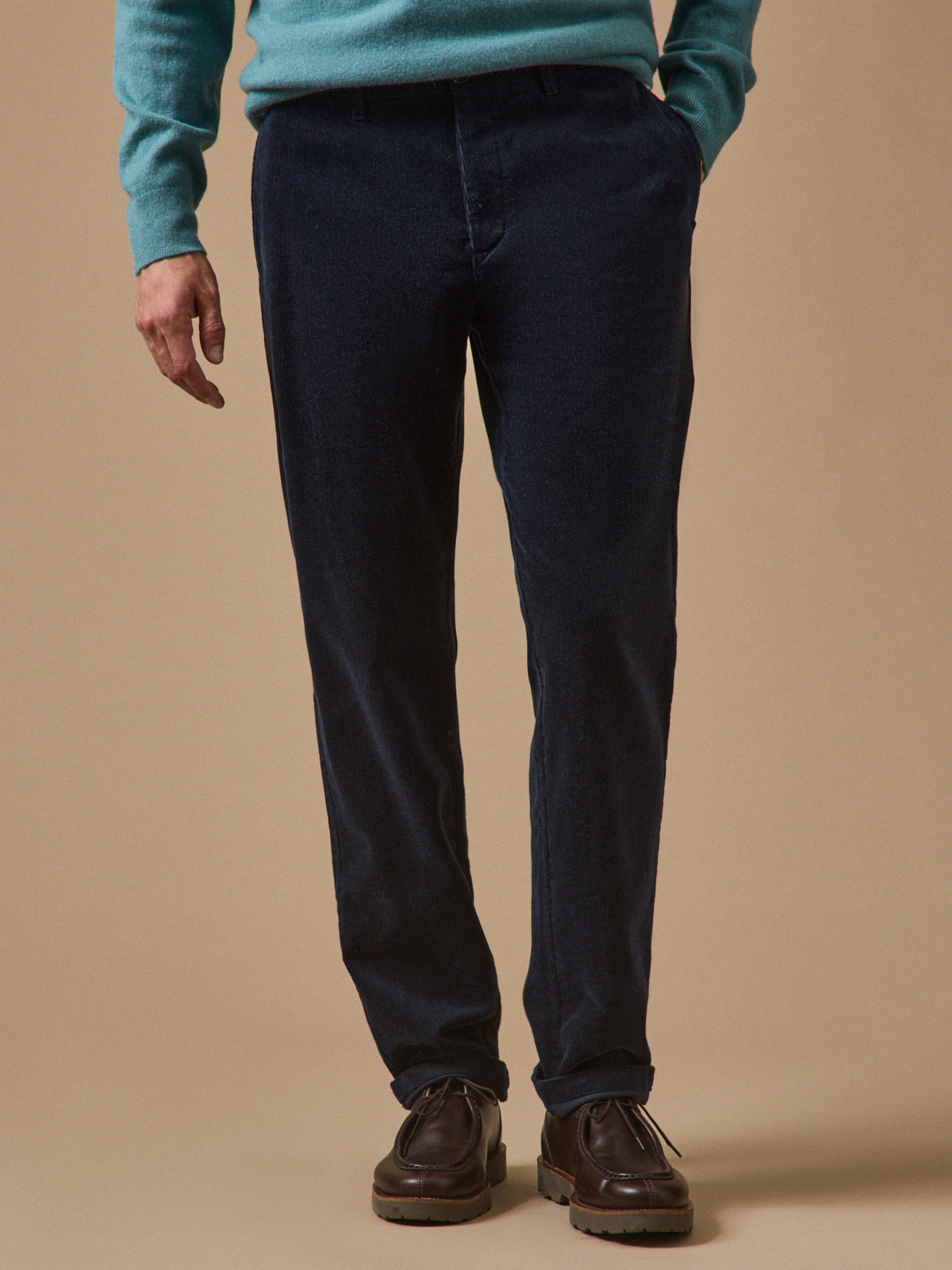 Chino velours regular homme
