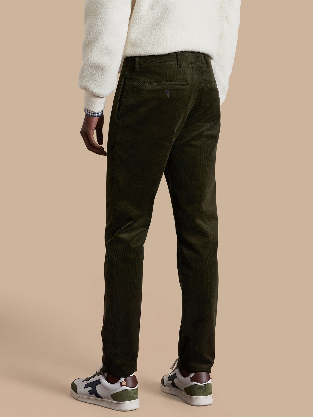Chino velours regular homme
