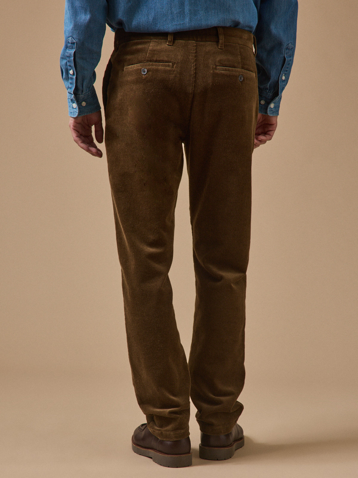 Chino velours regular homme