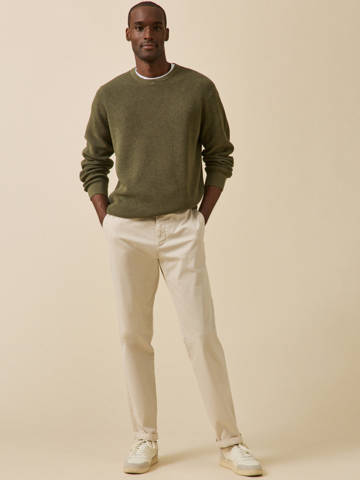 Chino gabardine homme