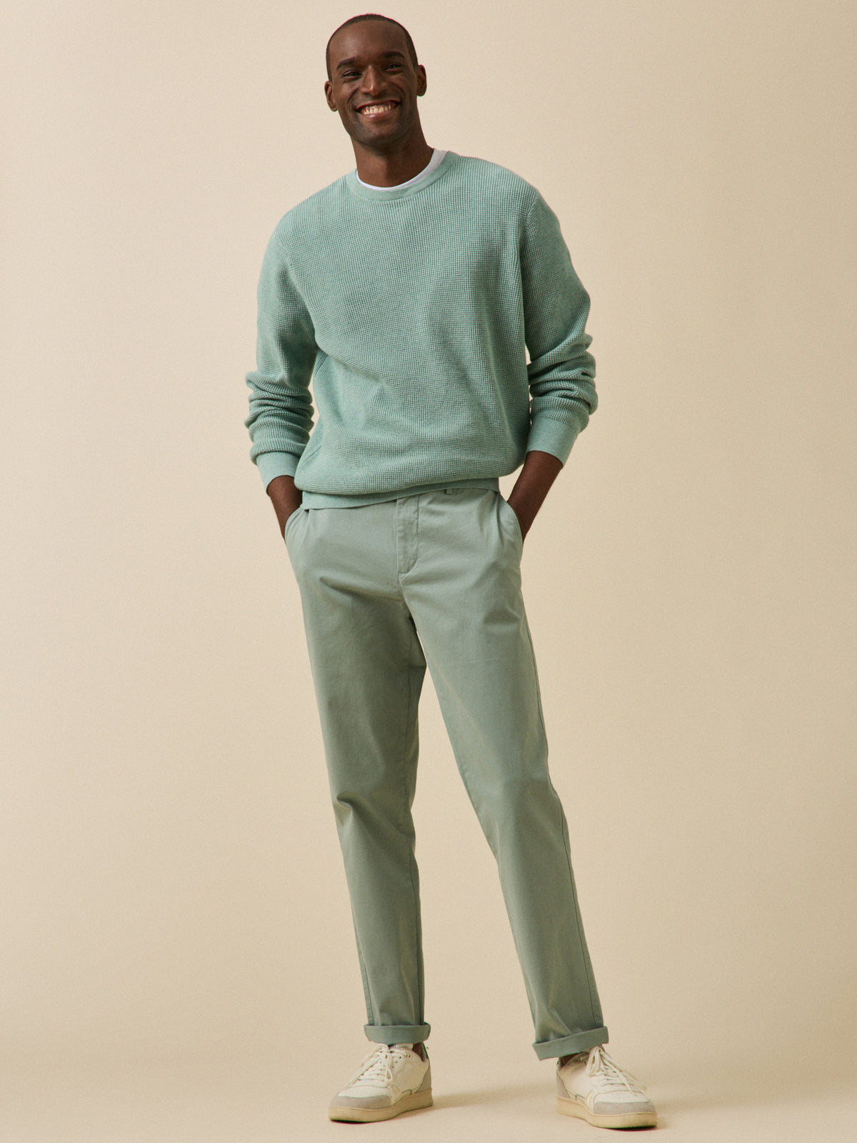 Chino gabardine homme