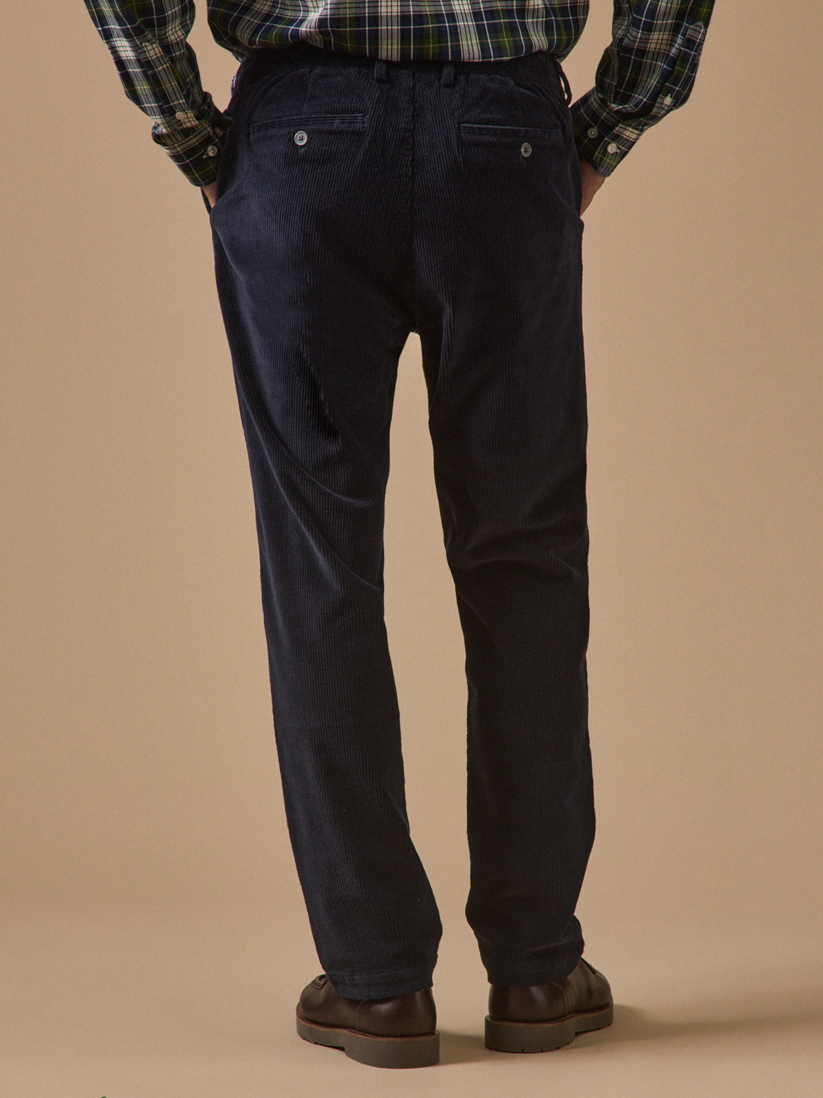 Pantalon taille élastiquée velours homme