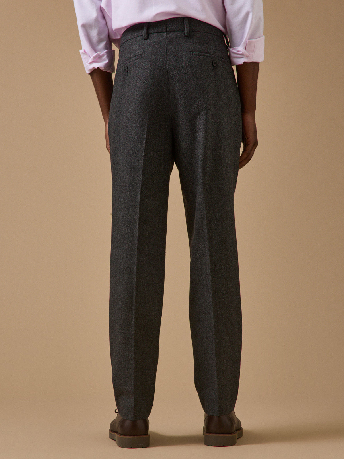 Pantalon lainage caviar homme