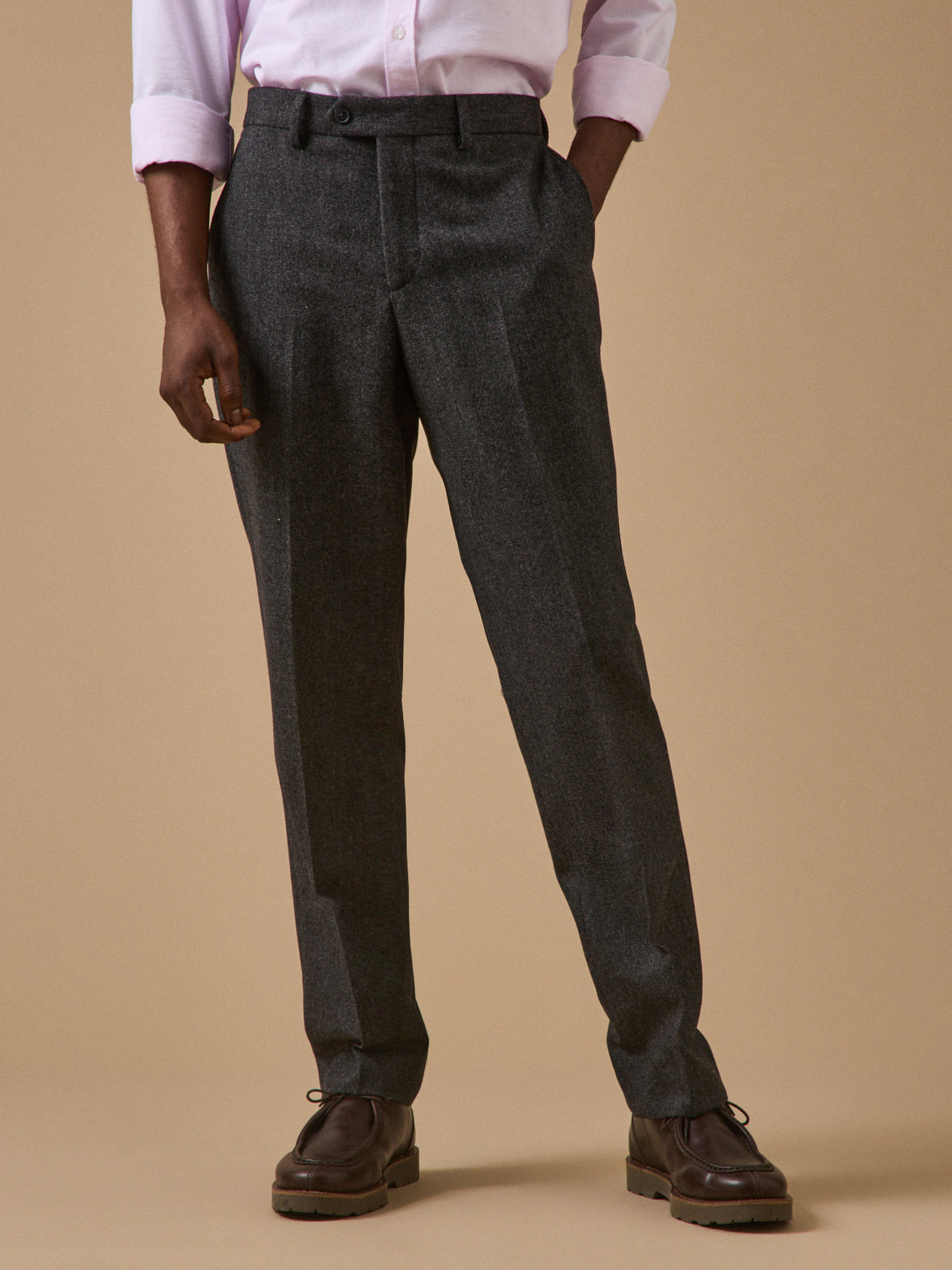 Pantalon lainage caviar homme