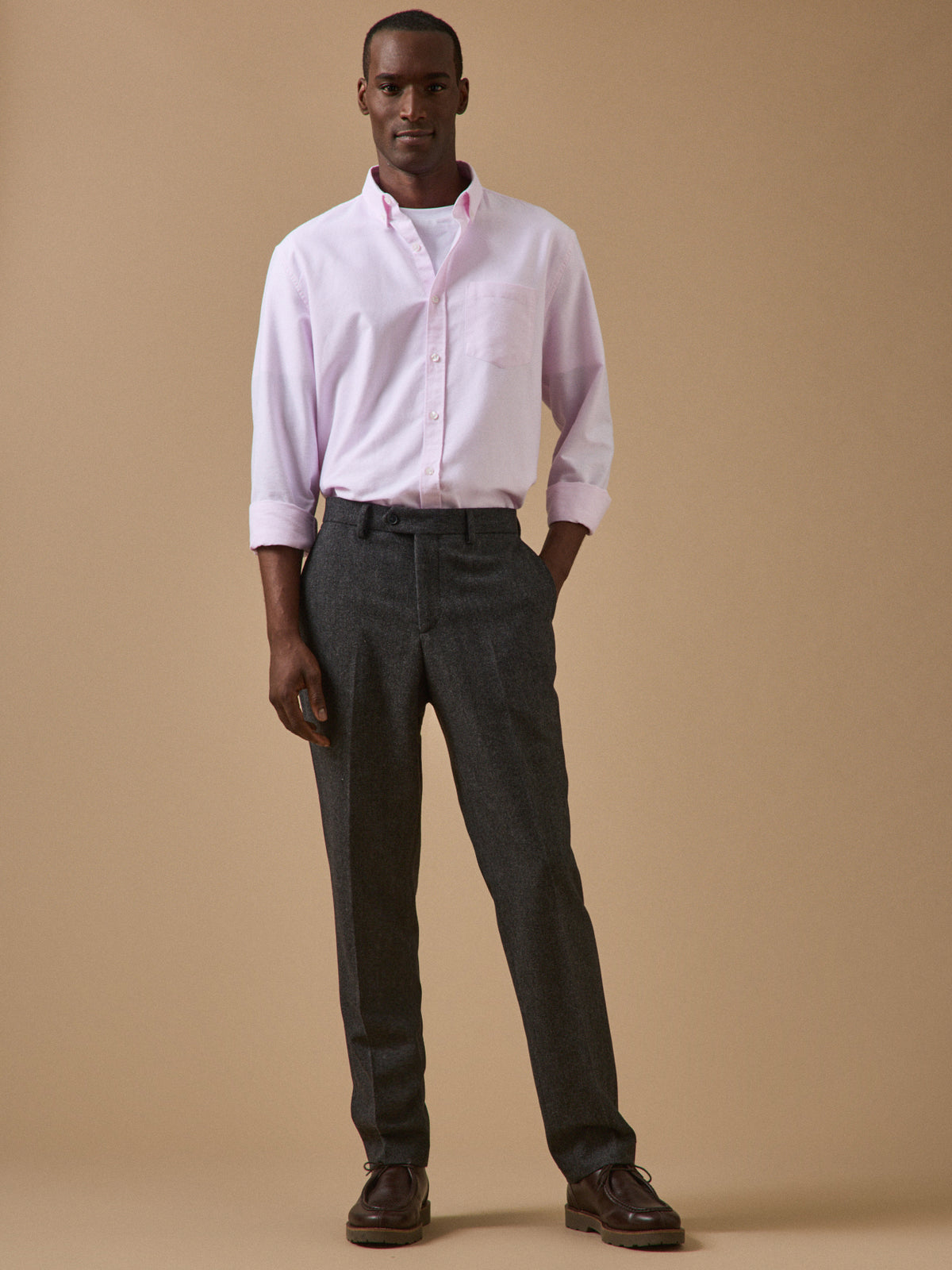 Pantalon lainage caviar homme