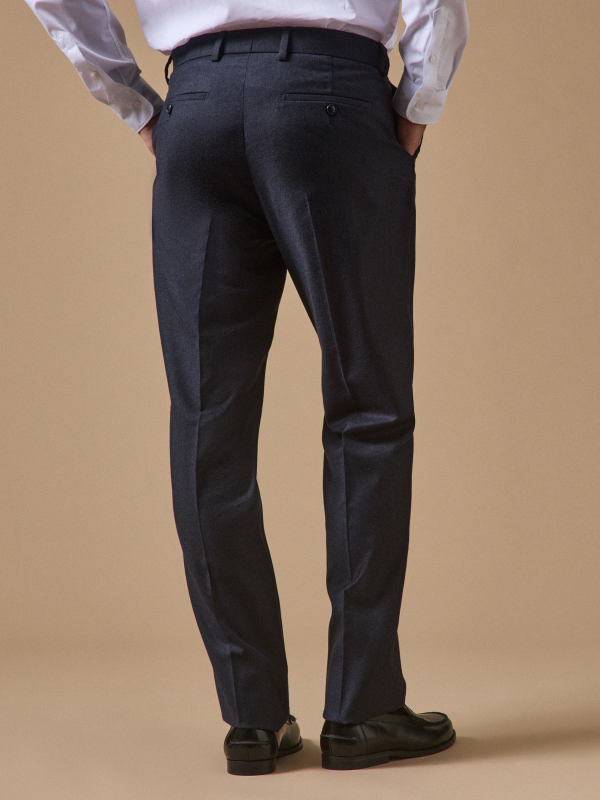 Pantalon de costume flanelle homme
