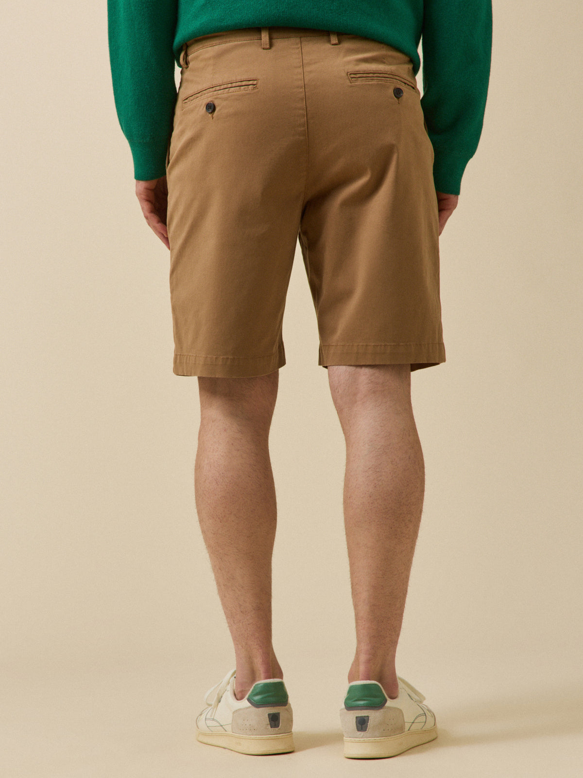 Men's stretch cotton chino-style Bermuda shorts