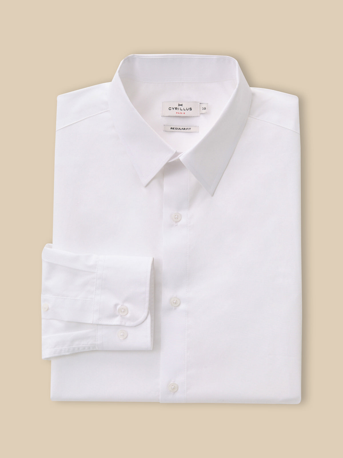 Chemise Regular Fit homme popeline unie easy care