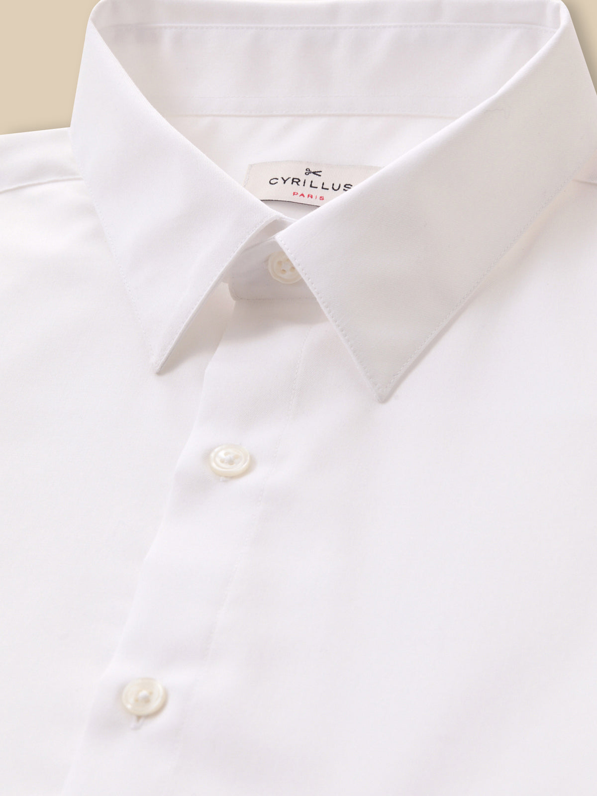 Men's Regular plain cotton twill non-iron shirt
