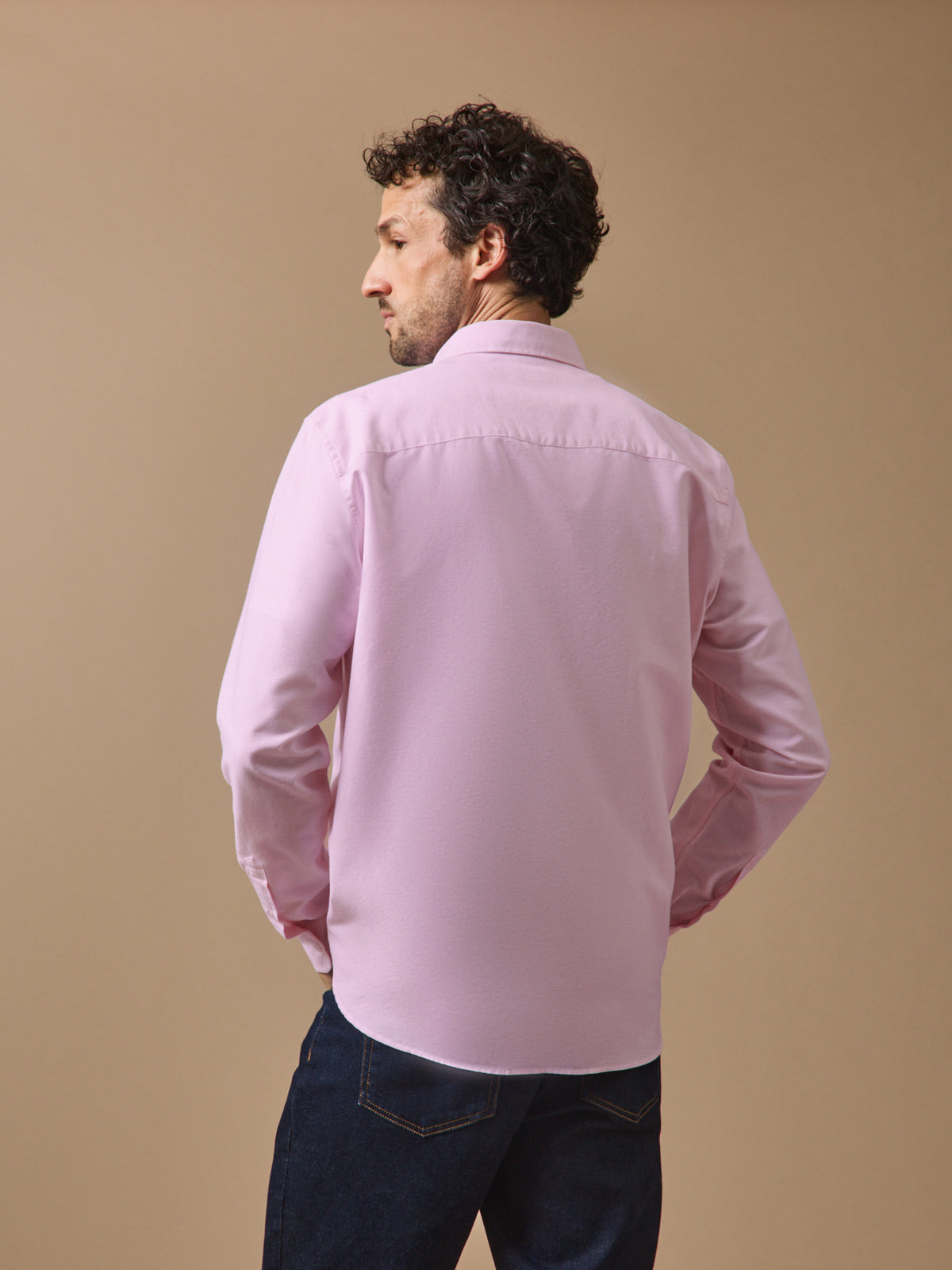 Men's Oxford cloth shirt with contemporary classic fit