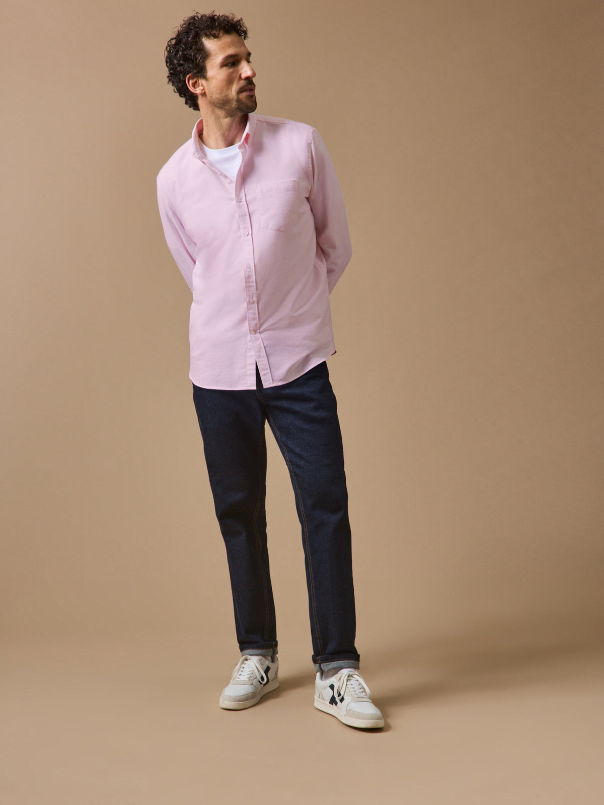 Men's Oxford cloth shirt with contemporary classic fit