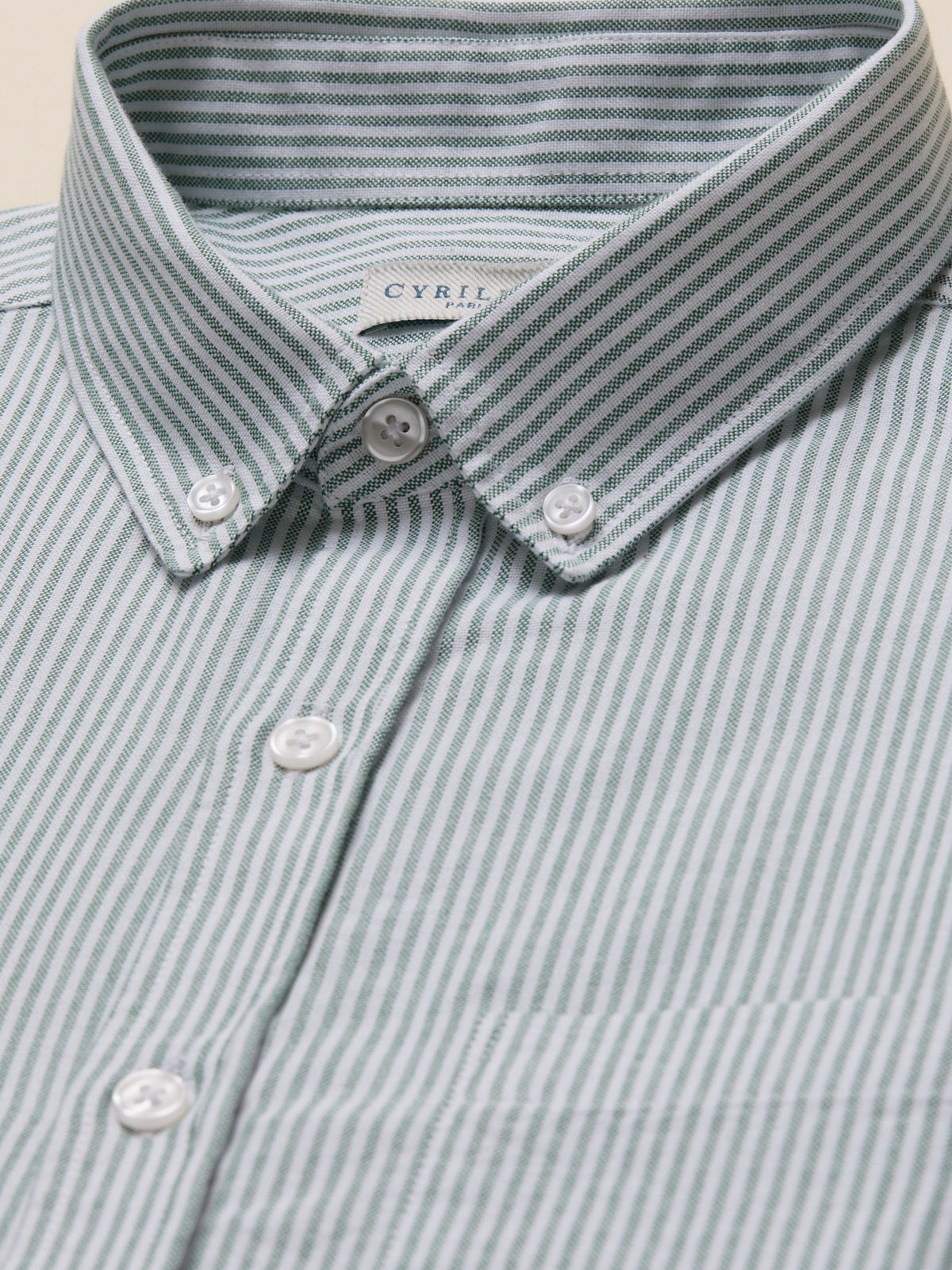 Men's Oxford cloth shirt with contemporary classic fit