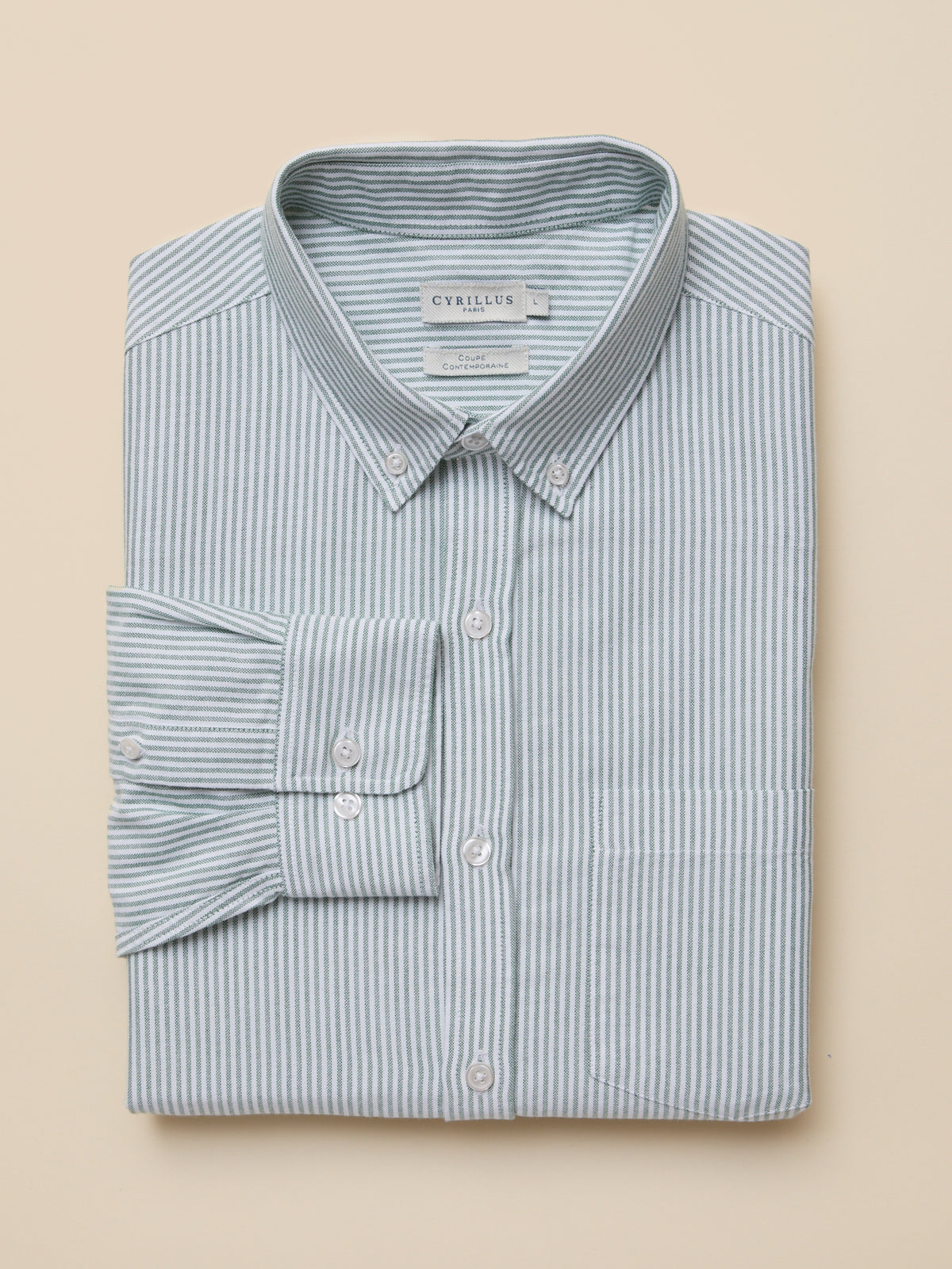 Men's Oxford cloth shirt with contemporary classic fit