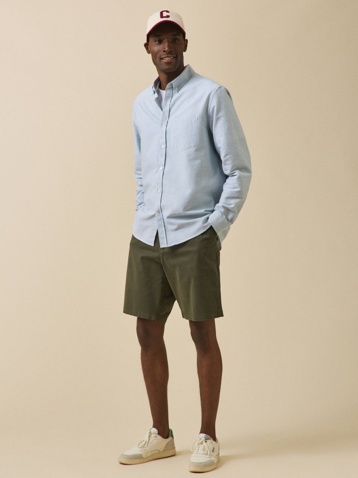 Men's Oxford cloth shirt with contemporary classic fit